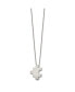 Фото #1 товара Chisel brushed Puzzle Piece Pendant Cable Chain Necklace
