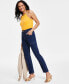 Фото #3 товара Women's High-Rise Seamed Straight-Leg Jeans, Created for Macy's