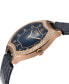 Women's Lugano Swiss Quartz Blue Leather Watch 35mm