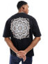 Фото #5 товара ASOS DESIGN oversized t-shirt in black with paisley back print