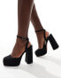 Фото #4 товара ASOS DESIGN Pressure platform high heeled shoes in black