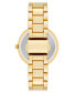 Фото #3 товара Women's Quartz Gold-Tone Alloy Bracelet Watch, 32mm