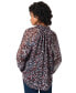 ფოტო #2 პროდუქტის Women's Printed Ruffled Peasant Top