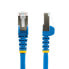 Фото #2 товара StarTech.com 1m CAT6a Ethernet Cable - Blue - Low Smoke Zero Halogen (LSZH) - 10GbE 500MHz 100W PoE++ Snagless RJ-45 w/Strain Reliefs S/FTP Network Patch Cord - 1 m - Cat6a - S/FTP (S-STP) - RJ-45 - RJ-45