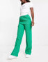 Фото #4 товара Urban Revivo straight leg trousers in green