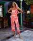 ფოტო #11 პროდუქტის Women's 2-Pc. Cropped Pajamas Set