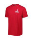 Фото #1 товара Men's Red Cornell Big Red Logo Campus Icon T-shirt