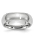 Фото #1 товара Cobalt Satin and Polished Ridged Edge Wedding Band Ring