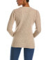 Фото #2 товара Qi Cashmere Puff Sleeve Wool & Cashmere-Blend Sweater Women's