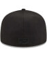 Фото #2 товара Men's Black Florida Marlins Cooperstown Collection Tonal Flag 59FIFTY Fitted Hat