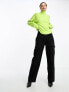 Фото #7 товара Something New x Lame. Cobain high neck knitted jumper in acidic lime green