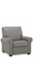 Orid 36" Leather Roll Arm Pushback Recliner, Created for Macy's