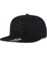 ფოტო #3 პროდუქტის Men's Chicago White Sox Black on Black Sure Shot Captain Snapback Hat