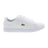 Фото #2 товара Lacoste Carnaby EVO 222 5 Mens White Leather Lifestyle Sneakers Shoes