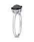 ფოტო #2 პროდუქტის Black and White Diamond (1 1/3 ct. t.w.) Engagement Ring in 14k White Gold