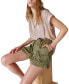 ფოტო #5 პროდუქტის Women's Paperbag-Waist Shorts