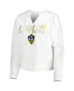 ფოტო #3 პროდუქტის Women's White LA Galaxy Sunray Notch Neck Long Sleeve T-shirt