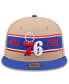 Фото #2 товара Men's Tan/Royal Philadelphia 76ers 2024 NBA Draft 9FIFTY Snapback Hat