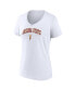 ფოტო #3 პროდუქტის Women's White Arizona State Sun Devils Evergreen Campus V-Neck T-shirt