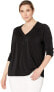 Junarose 256707 Women's Plus Size Tilde Long Sleeve Blouse Size Medium