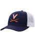 Фото #1 товара Men's Navy, White Virginia Cavaliers Trucker Adjustable Hat