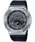 ფოტო #1 პროდუქტის Men's Black & Silver-Tone Strap Watch 45.2mm