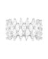 Фото #1 товара Кольцо Macy's Cubic Zirconia 3-Row Marquise Cut