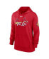 Фото #2 товара Women's Red St. Louis Cardinals 2024 City Connect Authentic Collection Practice Performance Pullover Hoodie