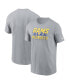 Фото #1 товара Men's Gray Los Angeles Rams 2023 NFL Playoffs Iconic T-shirt