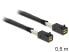 Фото #2 товара Delock 0.5m - Mini SAS HD x 4 SFF 8643 - 0.5 m - Mini SAS HD x 4 36P SFF 8643 - Mini SAS HD x 4 36P SFF 8643 - Male/Male - Black