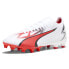 Фото #2 товара Puma Ultra Match Firm GroundArtificial Ground Soccer Cleats Mens White Sneakers