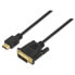 AISENS DVI 18+1 To HDMI M/M cable 1.8 m - фото #1