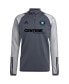 Фото #1 товара Тренировочная куртка на молнии Adidas мужская серая Charlotte FC 2023