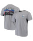 Фото #1 товара Men's Gray Kansas Jayhawks Comfort Colors Campus Scenery T-shirt