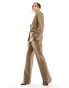 YAS tailored trouser co-ord in brown - BROWN