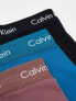 Фото #3 товара Calvin Klein cotton stretch trunks 3 pack in multi