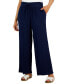 Фото #1 товара Petite Cotton Gauze Wide-Leg Pants, Created for Macy's