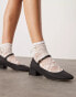 ASOS DESIGN Lead heeled Mary Jane Ballet in Black