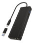 Фото #1 товара ICY BOX IB-DK4080AC - Wired - USB 3.2 Gen 1 (3.1 Gen 1) Type-C - 100 W - 10,100,1000 Mbit/s - Black - 5 Gbit/s