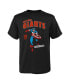 Big Boys and Girls Black San Francisco Giants Team Captain America Marvel T-shirt