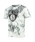 Фото #3 товара Men's White, Black Brooklyn Nets Asymmetric Bold Smoke T-shirt