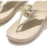 Фото #5 товара FITFLOP Lulu Padded-Knot Metallic-Leather Toe-Post Slides