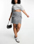 Фото #4 товара Lola May Plus utility mini skirt in charcoal