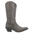 Фото #1 товара Dingo Flirty N' Fun Embroidered Snip Toe Cowboy Womens Grey Casual Boots DI171-