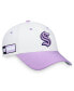 Фото #1 товара Men's White, Purple Seattle Kraken 2022 Hockey Fights Cancer Authentic Pro Snapback Hat