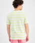 Фото #1 товара Men's Textured Stripe T-Shirt