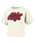 Women's White Distressed Ohio State Buckeyes Vintage-Like Easy T-shirt