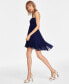 ფოტო #4 პროდუქტის Juniors' Ruched High-Low Mini Dress