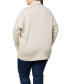 Фото #2 товара Women's Plus Size Paris Turtleneck Tunic Sweater
