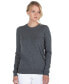 Фото #1 товара Women's 100% Pure Cashmere Long Sleeve Crew Neck Pullover Sweater